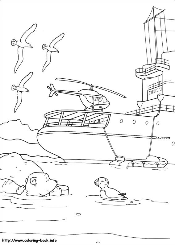 Little Polar Bear coloring picture